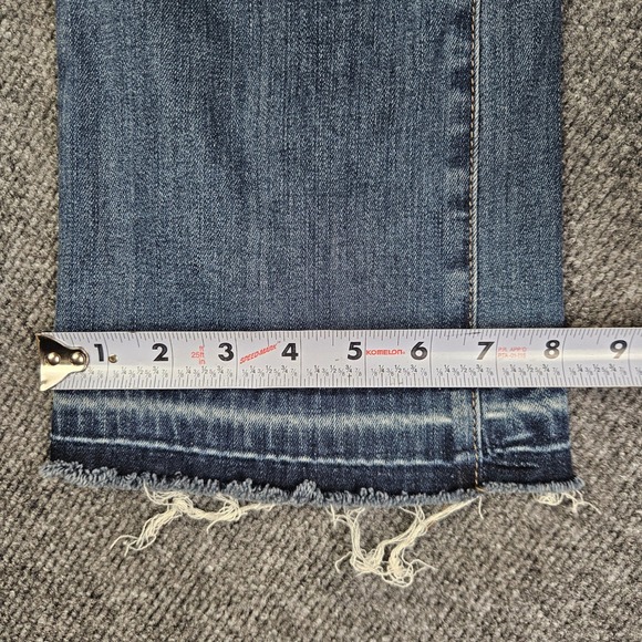 Judy Blue Bootcut Fit Jeans Women's Juniors 1 /25 Med Wash Distressed Mid Rise - Picture 7 of 10